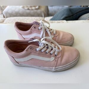 Vans Pink and White Women's Sneakers